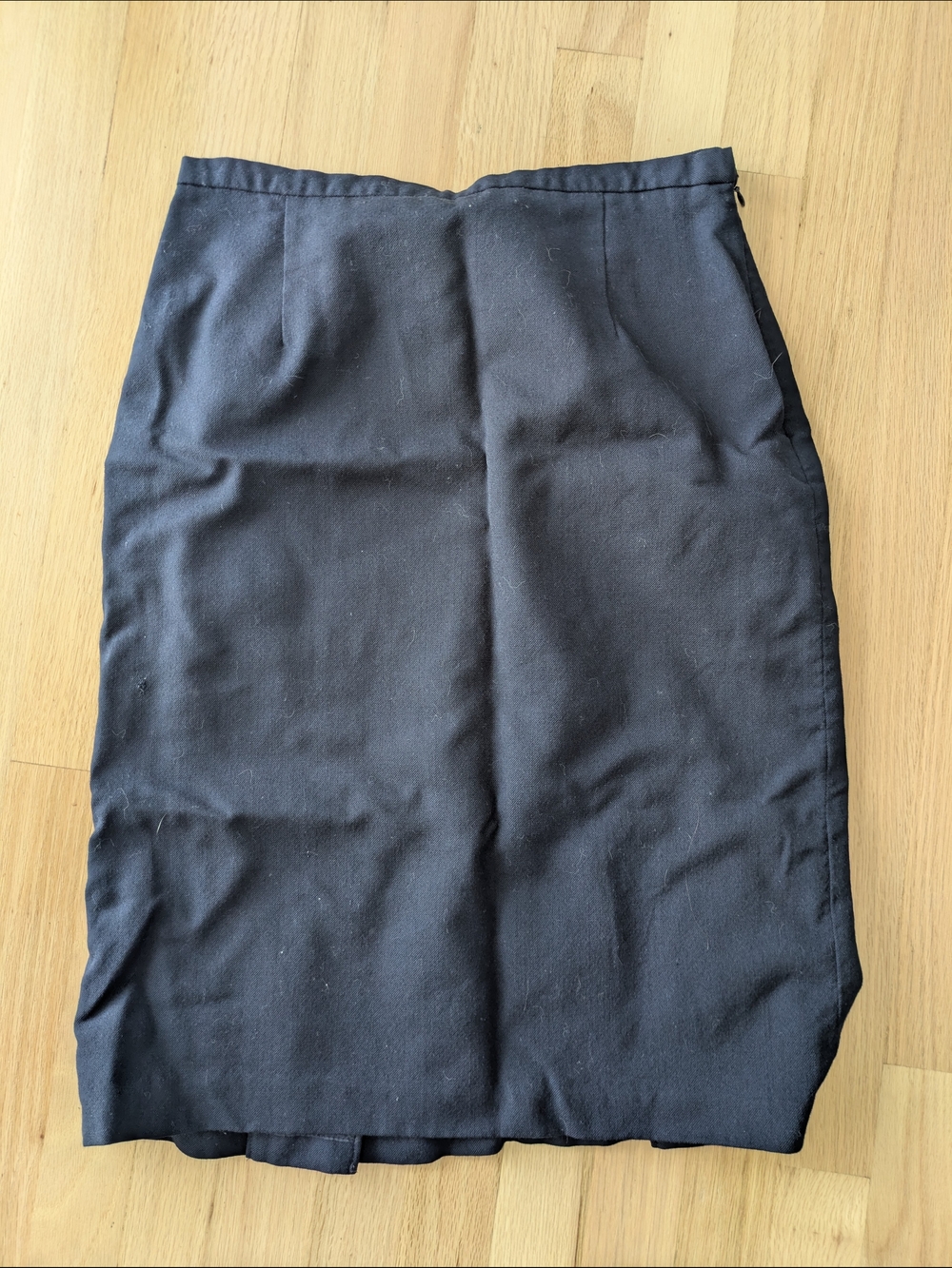 Pendleton Navy Wool Pencil Skirt